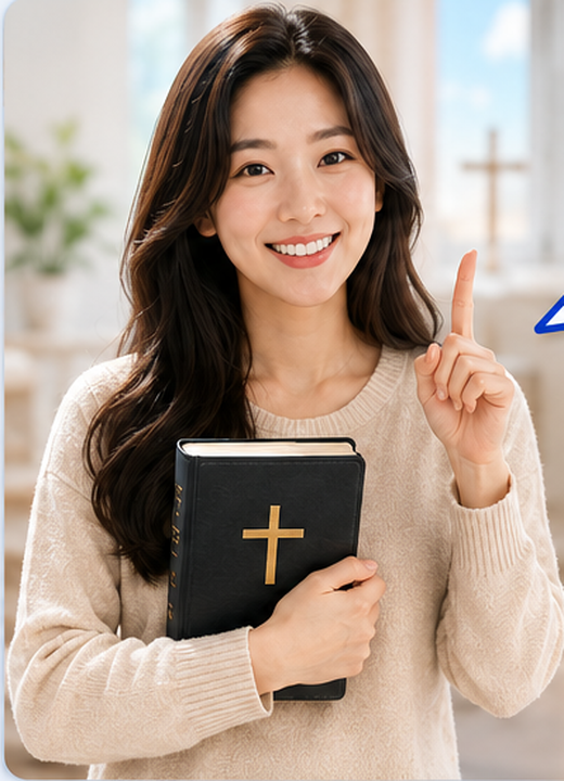 성경 OX 퀴즈 여성 진행자